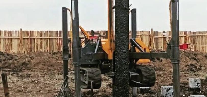Фундамент на забивных ЖБ сваях