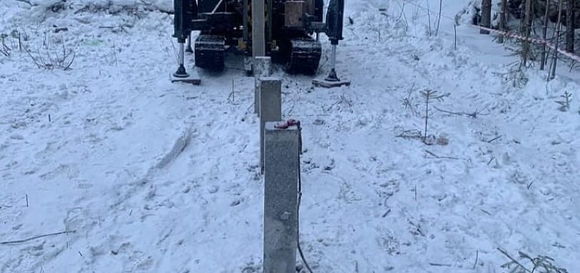 Фундамент на забивных ЖБ сваях