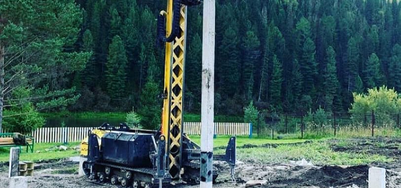 Фундамент на забивных ЖБ сваях